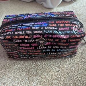 Kate Spade Zippered Cosmetic Bag Pouch Travel EUC